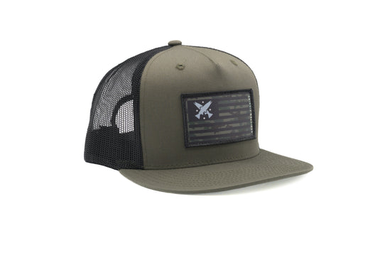 Hooked Up Flatbill Trucker Hat