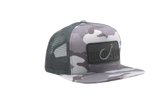 Snow Cap Flatbill Trucker