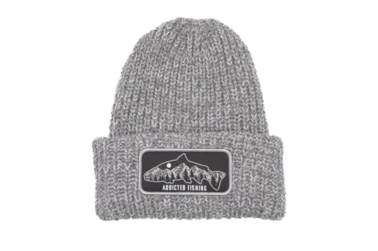 Chunky Fish Mountain Heather Gray Beanie