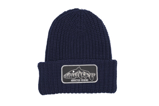 🎁 Dark Blue Fish Mountain Beanie (100% off)