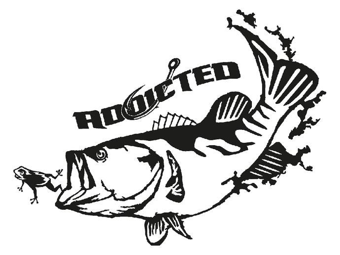 Bass Decal Black