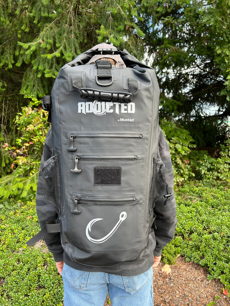 Load image into Gallery viewer, Black 40L Chrome Hunter Waterproof Backpack

