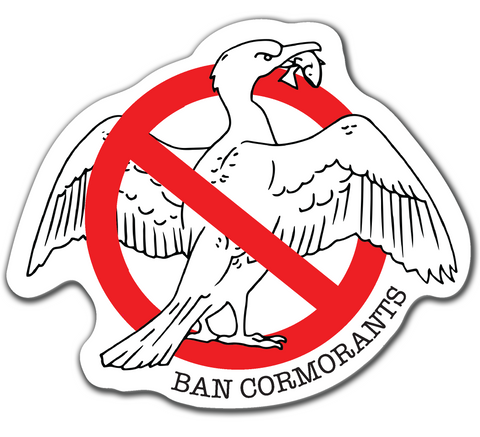 Ban Cormorants Sticker