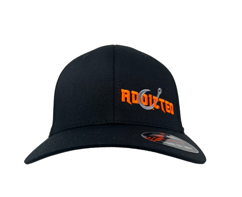 Load image into Gallery viewer, Addicted Black/Orange Flexfit
