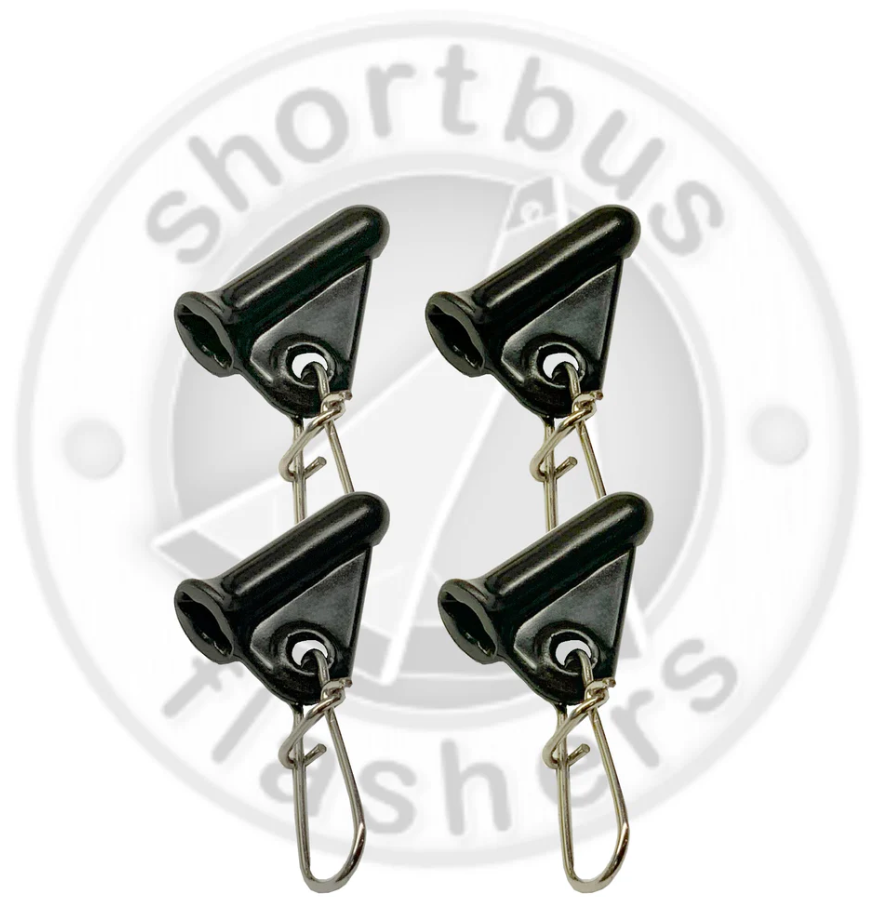 Shortbus Flashers Mini Slide-N-Locks 4PK – Addicted Fishing
