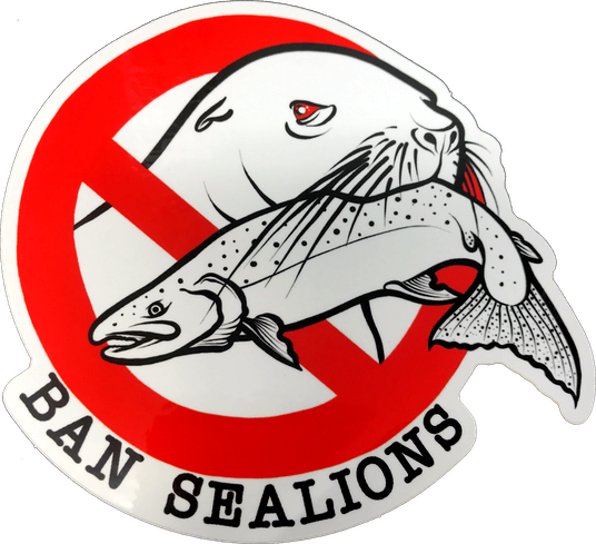 Ban Sea Lions Sticker