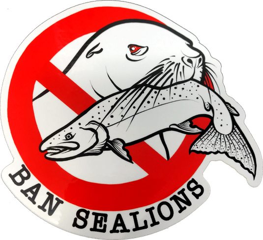 Ban Sea Lions Sticker
