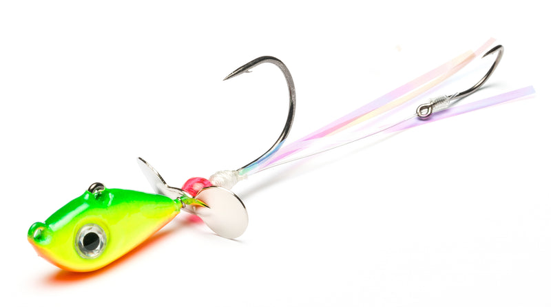 Load image into Gallery viewer, Firetiger Walleye Death Spinner

