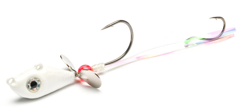 Load image into Gallery viewer, Pearl Walleye Death Spinner
