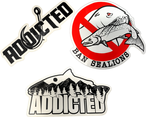 Addicted White Out Sticker Pack