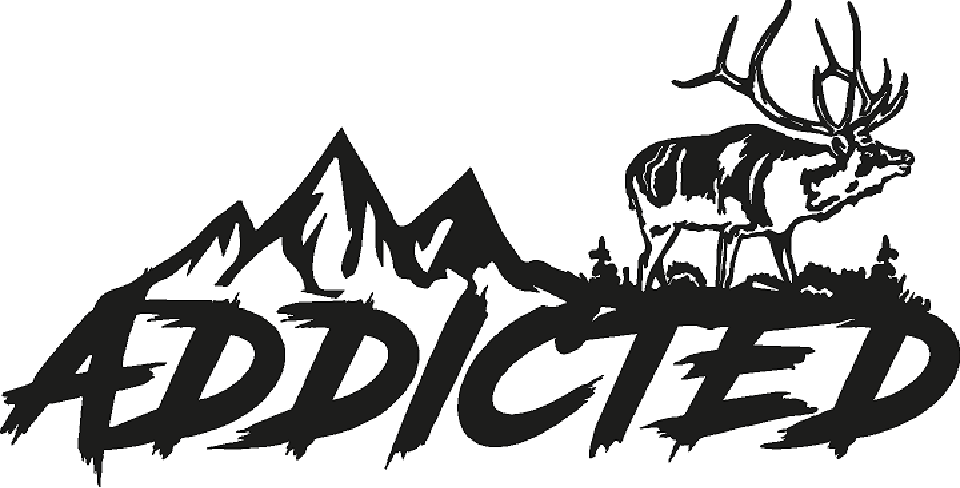 Addicted Decal Addicted Hunting Decal Black – Addicted Fishing