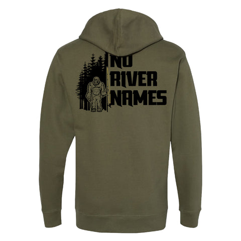 No River Names Army Green Hoodie