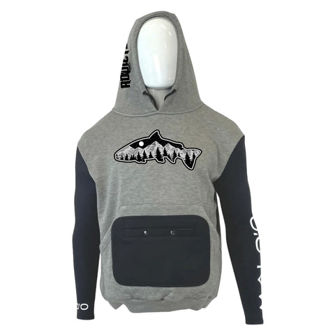 Malo'o Glacier Gray Fish Mountain WetHoodie