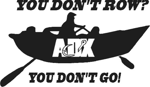 You don't row? Black Vinyl Decal